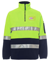 Hi Vis Half Zip Polar Fleece