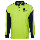 Hi Vis Long Sleeve Arm Panel Polo