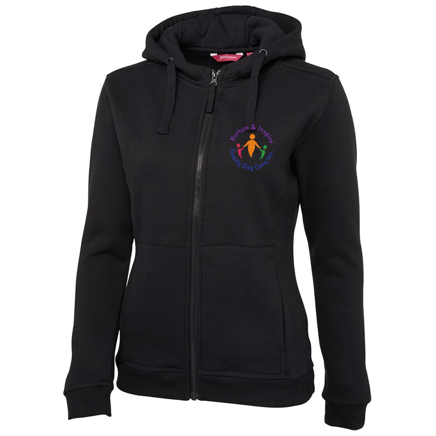 Ladies Zip Fleece Hoodie
