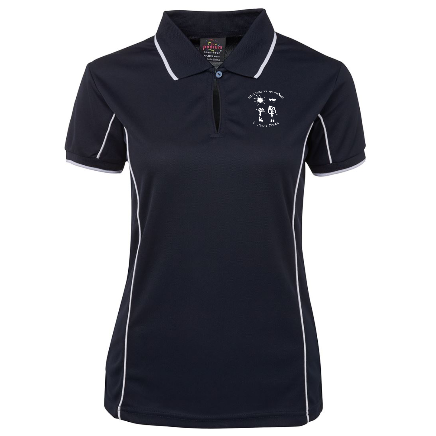 Ladies Fit Piping Polo