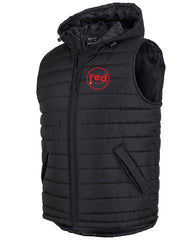 HOODED PUFFER VEST