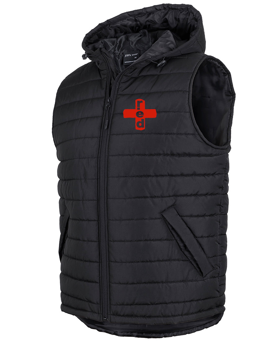 HOODED PUFFER VEST