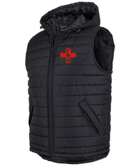 HOODED PUFFER VEST