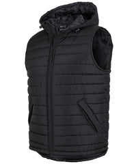 HOODED PUFFER VEST
