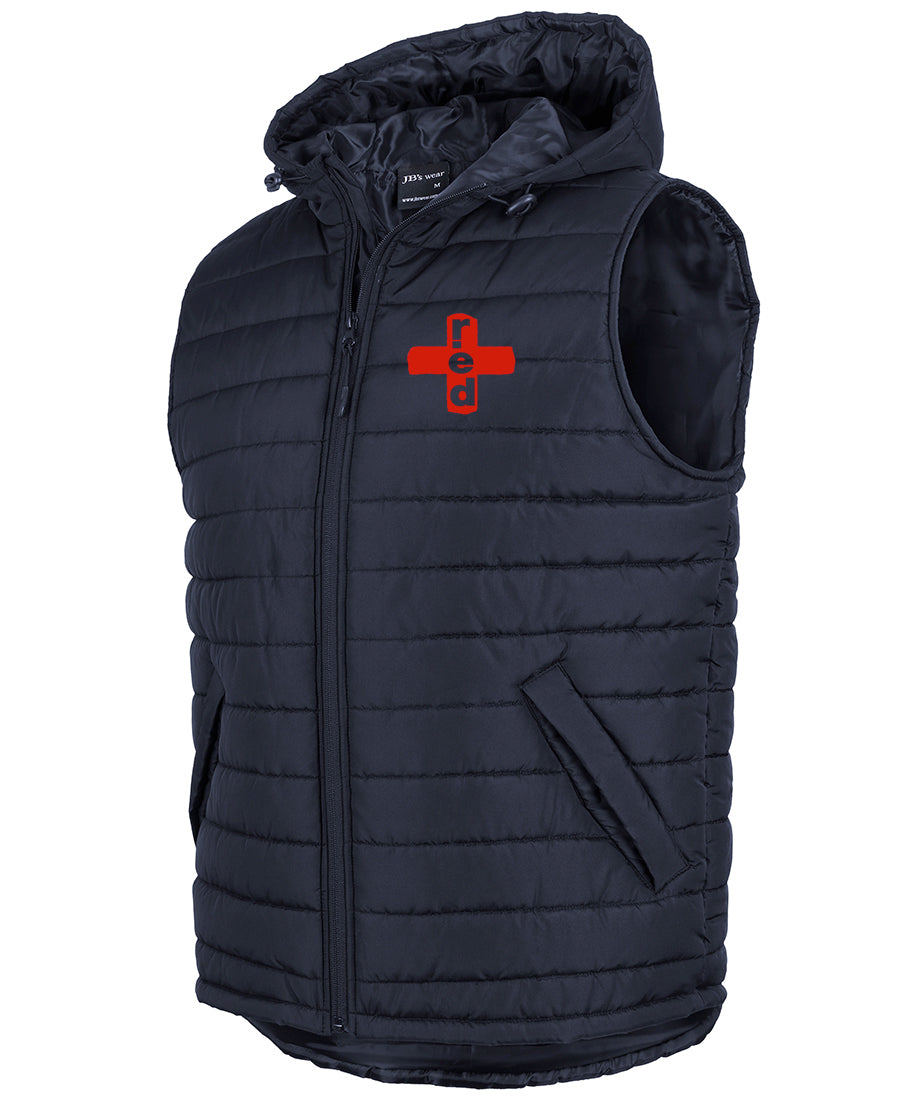 HOODED PUFFER VEST