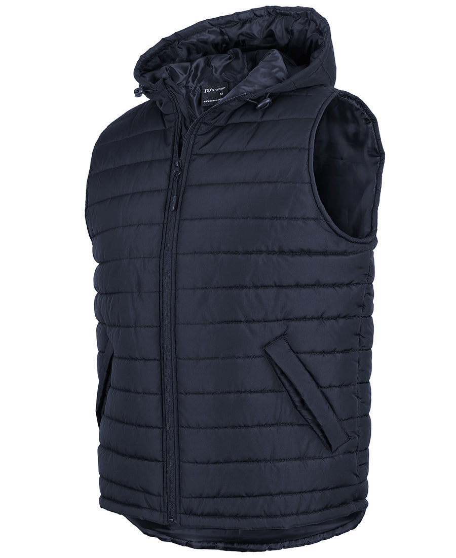 HOODED PUFFER VEST