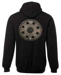 FLEECY HOODIE W/ BACK PRINT