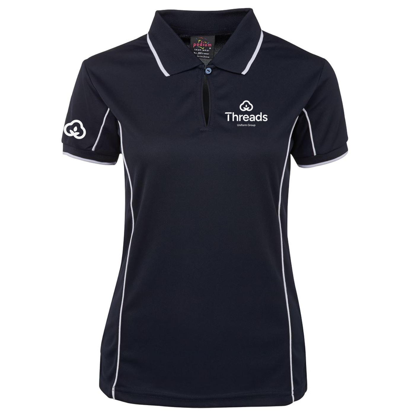 Ladies Fit Piping Polo - TUG