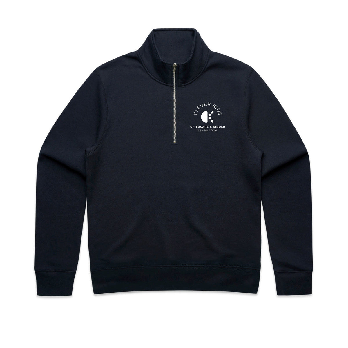 Ladies Stencil Half Zip Crew