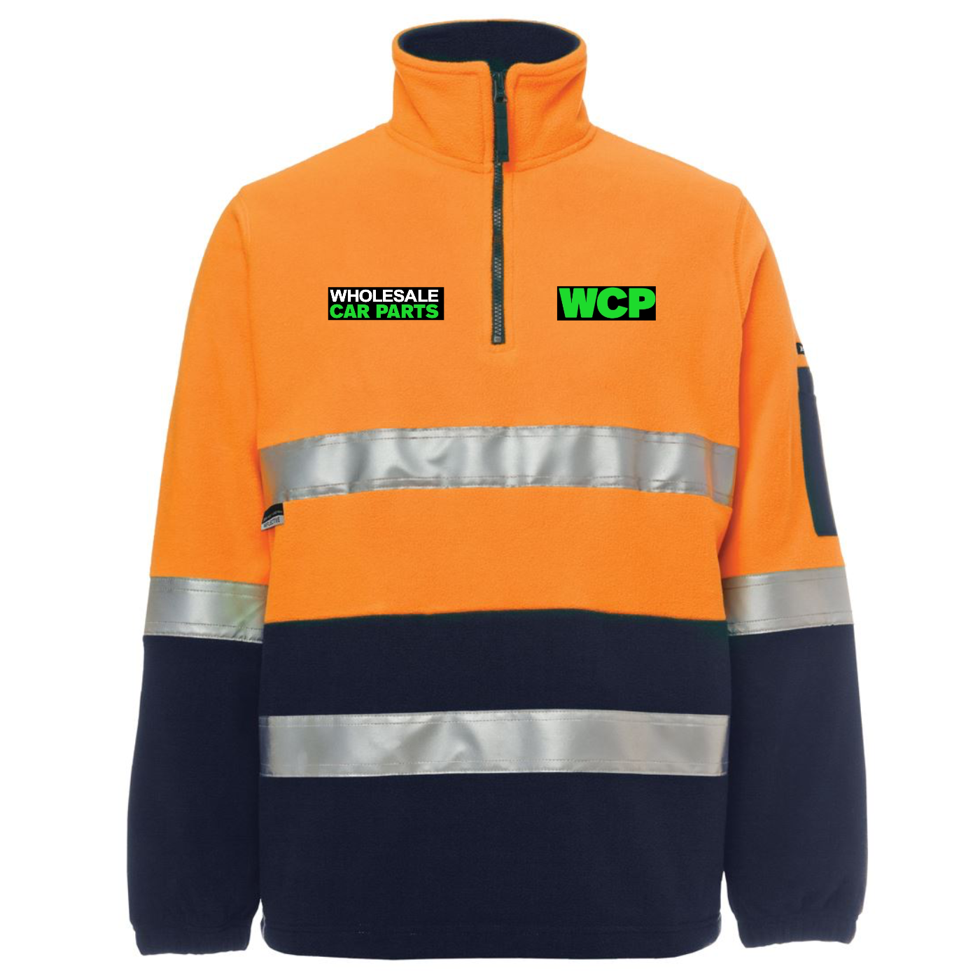 Hi Vis (D+N) Half Zip Fleece