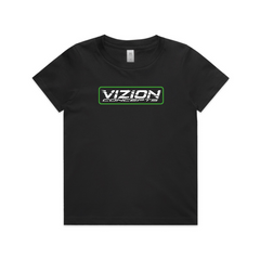 Kids Staple Tee - Green and White Strike