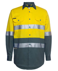 HI VIS (D+N) Long Sleeve Work Shirt