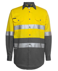 HI VIS (D+N) Long Sleeve Work Shirt