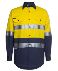 HI VIS (D+N) Long Sleeve Work Shirt