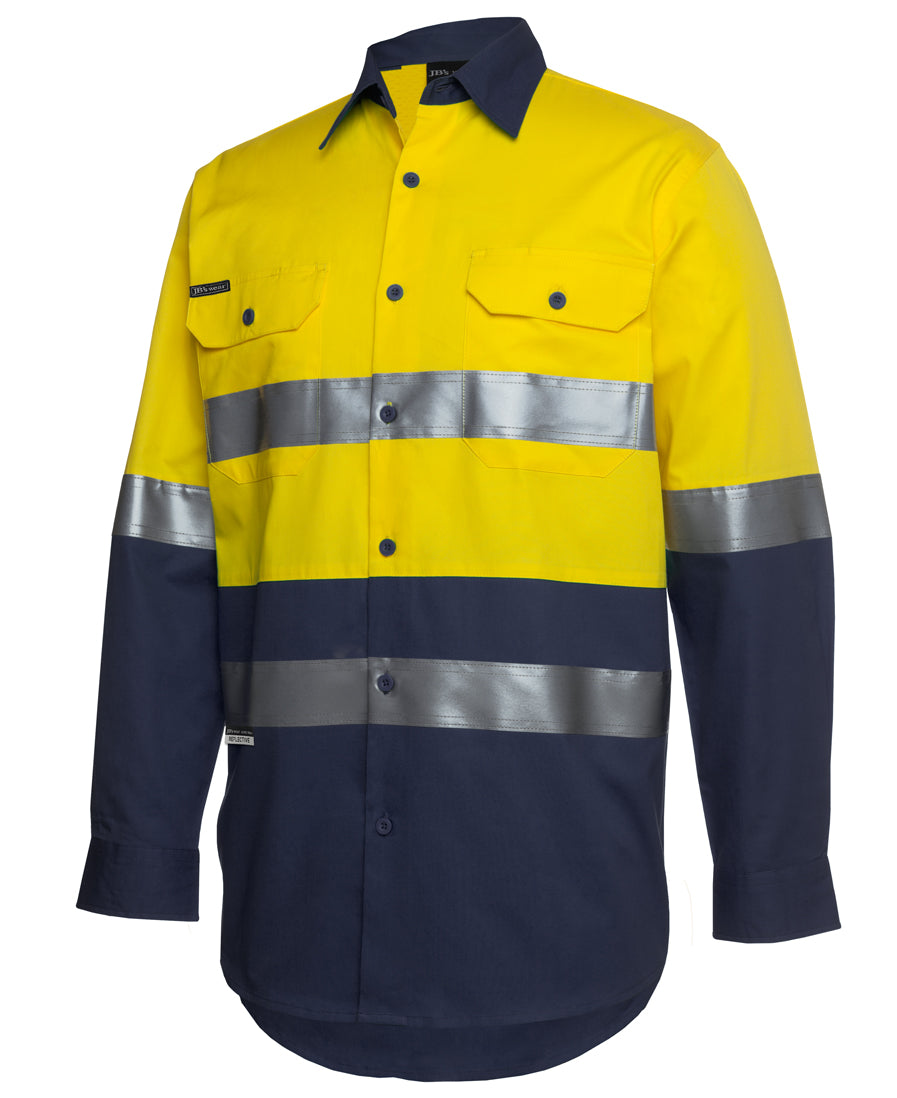 HI VIS (D+N) Long Sleeve Work Shirt