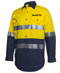 HI VIS (D+N) Long Sleeve Work Shirt