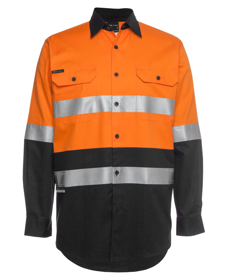 HI VIS (D+N) Long Sleeve Work Shirt