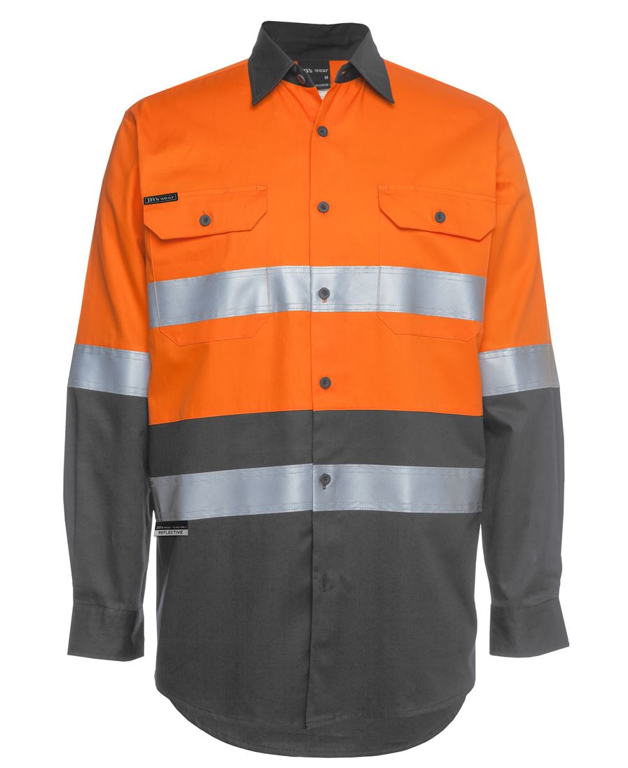 HI VIS (D+N) Long Sleeve Work Shirt