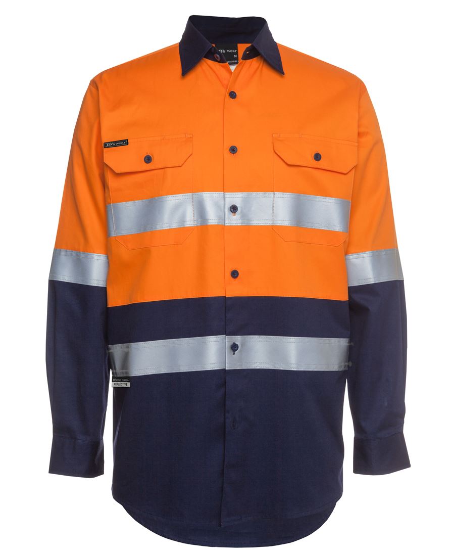 HI VIS (D+N) Long Sleeve Work Shirt
