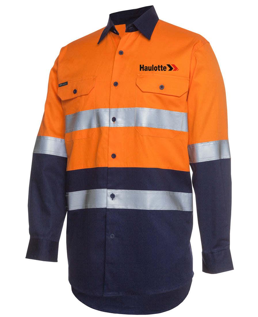 HI VIS (D+N) Long Sleeve Work Shirt