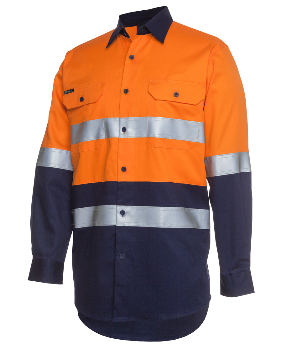HI VIS (D+N) Long Sleeve Work Shirt