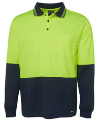 HI VIS Traditional Long Sleeve Polo Shirt