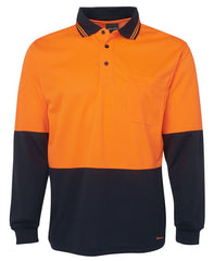 HI VIS Traditional Long Sleeve Polo Shirt