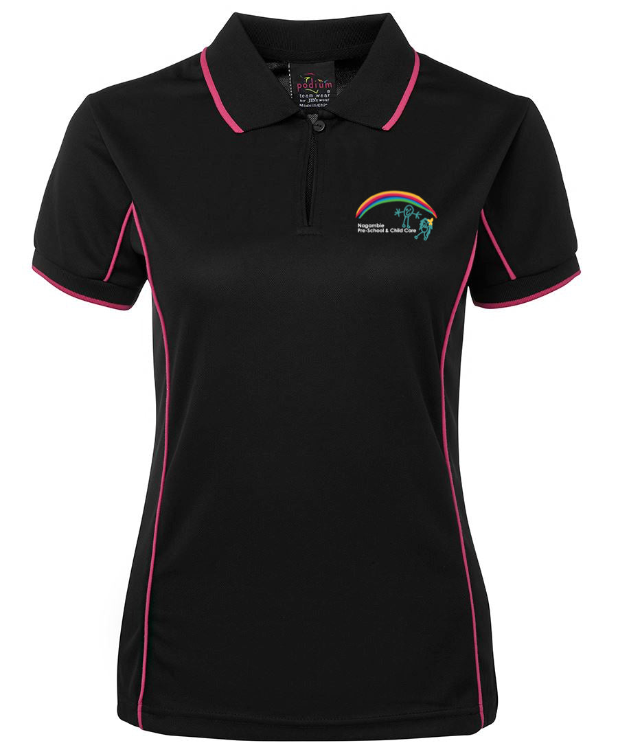 Ladies Fit Piping Polo