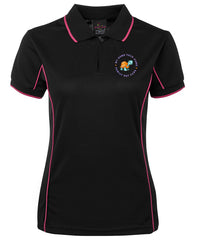 LADIES FIT PIPING POLO - STAFF