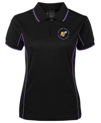 LADIES FIT PIPING POLO - STAFF