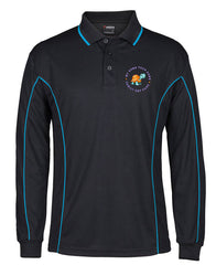 LONG SLEEVE PIPING POLO STAFF