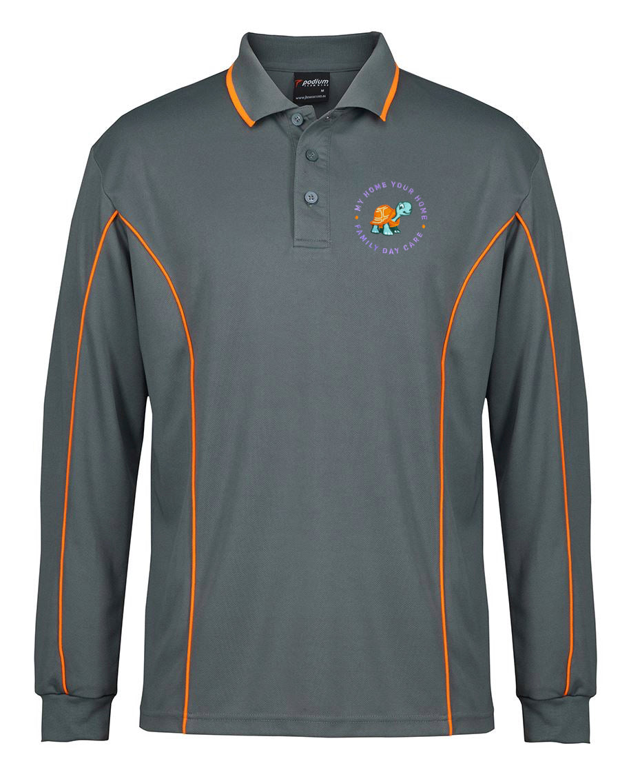 LONG SLEEVE PIPING POLO STAFF