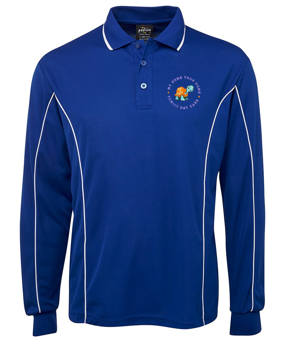LONG SLEEVE PIPING POLO STAFF