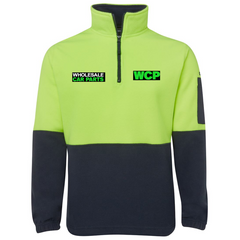 Hi Vis 1/2 Zip Polar Fleece