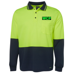 Hi Vis Traditional Long Sleeve Polo