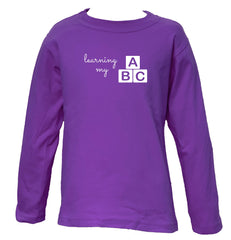 Learning My ABC - LONG SLEEVE TEE