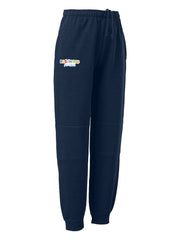 DOUBLE KNEE TRACK PANTS - Printed