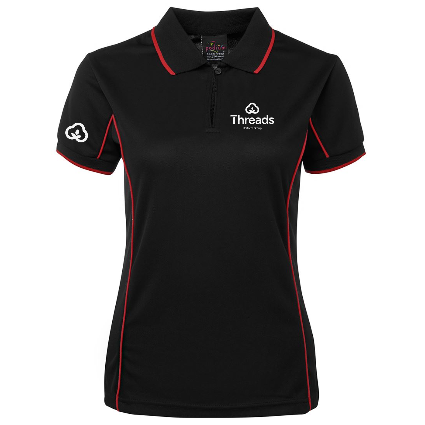 Ladies Fit Piping Polo - TUG