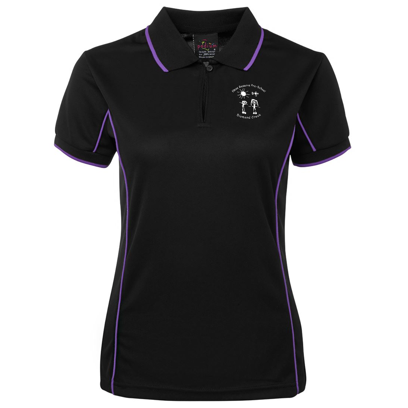 Ladies Fit Piping Polo