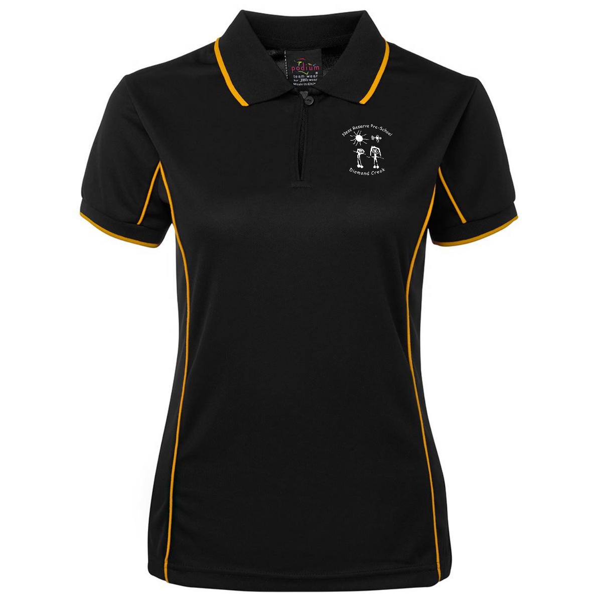 Ladies Fit Piping Polo
